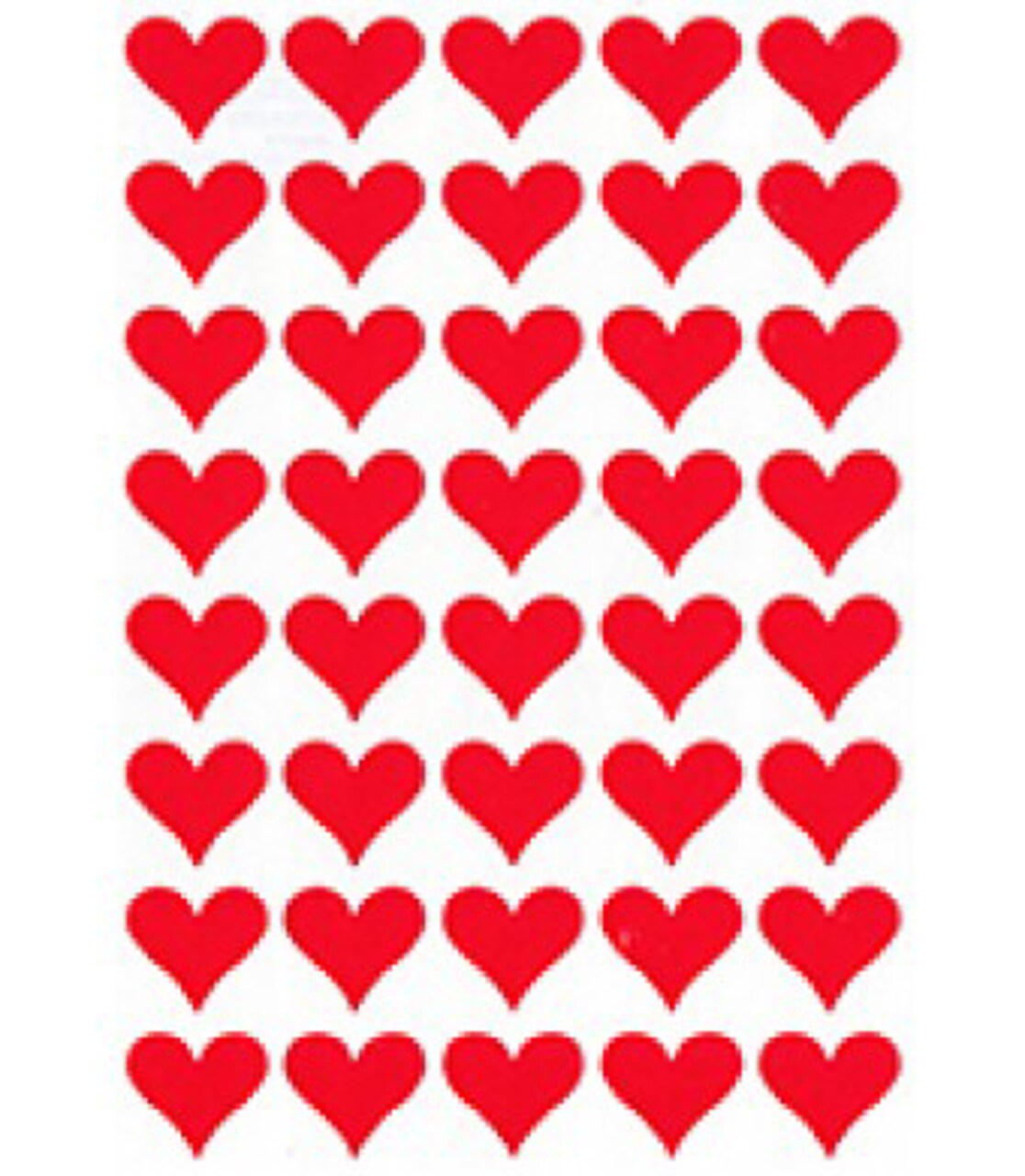 Red Heart Stickers 3/4" – 400 Pack Valentine Stickers for Kids Crafts, Classroom Rewards & Decorations